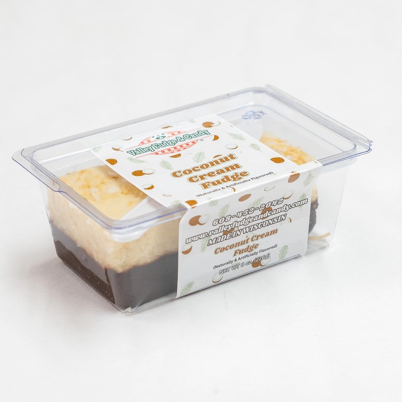 Valley Fudge, Coconut Cream, Fresh Artisan Fudge, Real Butter, Gourmet