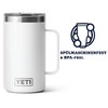 YETI Rambler Jug, Stainless Steel, White, 24 oz (710 ml)