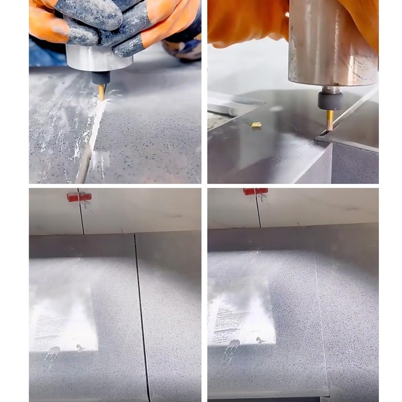 Guojiang 1/4 Shank Straight Brazed Diamond Profile Wheel Router Bit