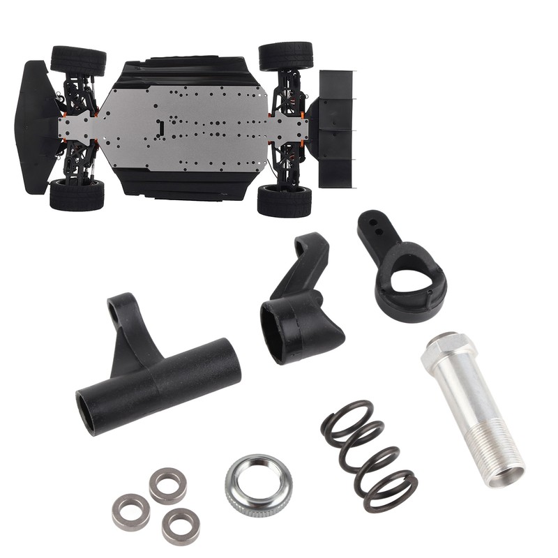 RC Steering Assembly Black High Strength Shock Absorption Steering Link