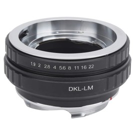 NEWYI DKL-LM Lens Adapter Ring, Lens Mount Adapter Ring for Voigtlander Schneider DKL Mount Lens to Fit for Leica LM Mount Camera Body, Lens Adapter with Aperture Control Ring