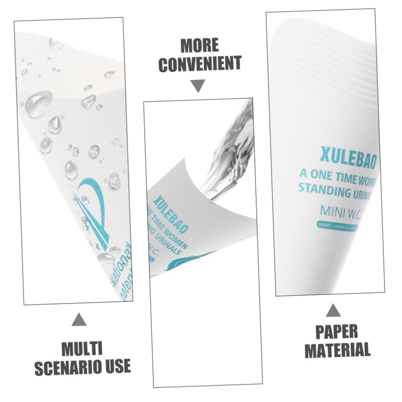 iplusmile 12pcs Female Stand-up Urinal Funnel Disposable Portable Urination Device