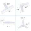 Pawfly Aquarium Airline Tubing Connectors Plastic Inline Valve, Fish Tank