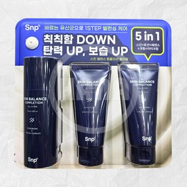 SNP Skin Balance All-in-One 120ml + 100ml x 2 / Men’s Homme Elasticity Skin Care / SNP 스킨 밸런스 올인원 120ml + 100ml x 2 / 남성 옴므 탄력 피부케어