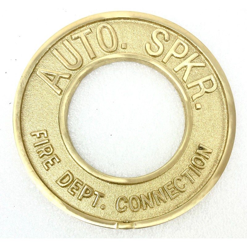 NNI 2-1/2” ROUND " AUTO SPRINKLER " FDC Wall PLATE-