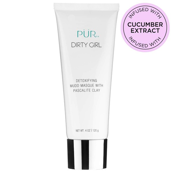 PÜR Dirty Girl Detoxifying Mudd Masque with Pascalite Clay, Exfoliates Skin, Improves Skin Texture, Cruelty, Paraben & Gluten Free
