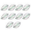 10PCS Fishing Feeder Bait Cage, Stainless Steel Spring Fishing Feeder