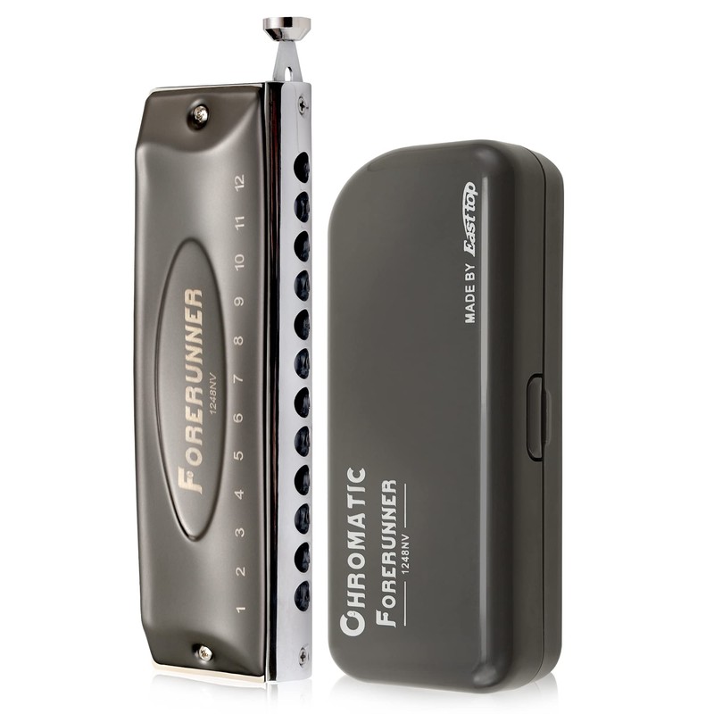 East top Chromatic Harmonica,12-Hole 48 Tones C Key Mouth Organ