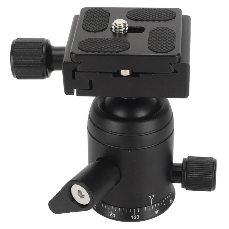 Panoramic Ball Head 360 Degree Rotating 3/8in Thread Metal Tripod