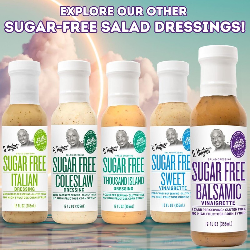 G Hughes Balsamic Vinaigrette Salad Dressing, Sugar Free, Gluten Free,