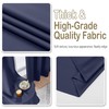 OVZME Navy Blue Blackout Curtains for Bedroom 63 Inch Length