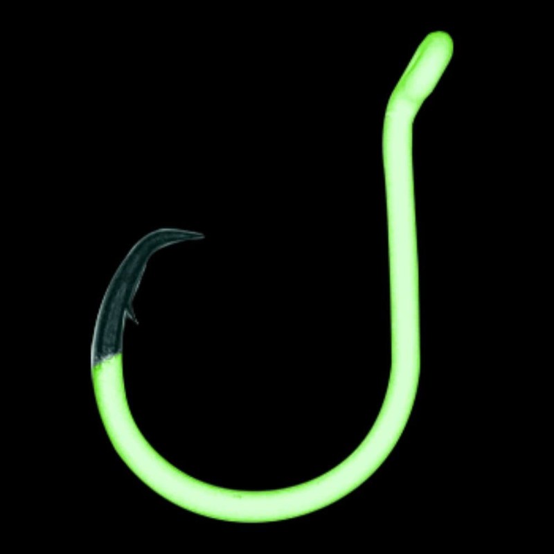 BKK OFFSET HEAVY CIRCLE GLOW HOOK | 4/0 | 7-Pack
