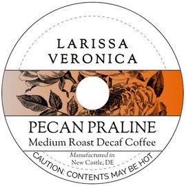 Pecan Praline Medium Roast Decaf Coffee (Single Serve K-Cup Pods) (Gourmet, Naturally Flavored, Whole Coffee Beans) (12 pods, ZIN: 574025) - 2 Pack