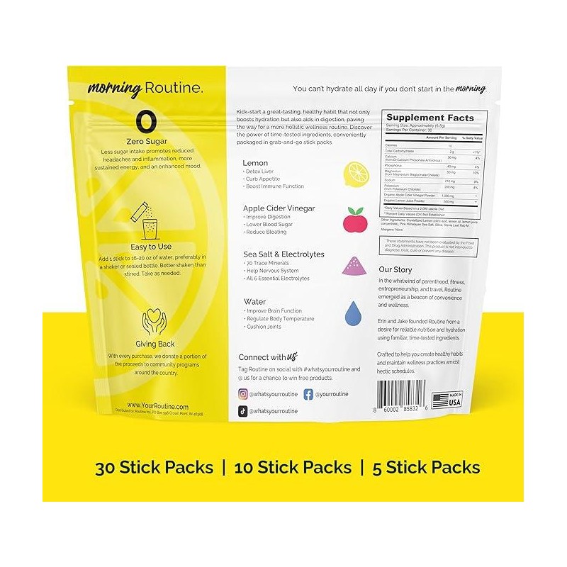 Morning Routine - 5 Pack - Daily Hydration | Delicious
