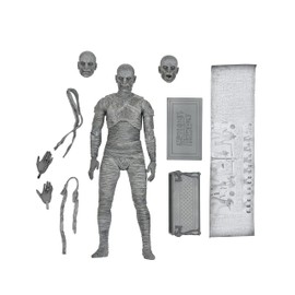 NECA Universal Monsters Mummy 7IN Ultimate AF Negro y Blanco Ver