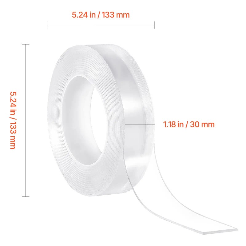 16 ft Double Sided Heavy Duty Nano Mounting Tape-3 Pack