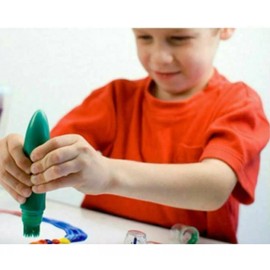 Lecute 6 Marcadores Pintura Brocha Pincel Arte Escolar Refill