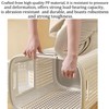 WESAPPINC Rolling Laundry Hamper with Lid, 70L Perforated Plastic Basket
