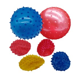 Schnooridoo 6 x bunte Igelball Stachelball Noppenball Massageball 10 cm Giveaway