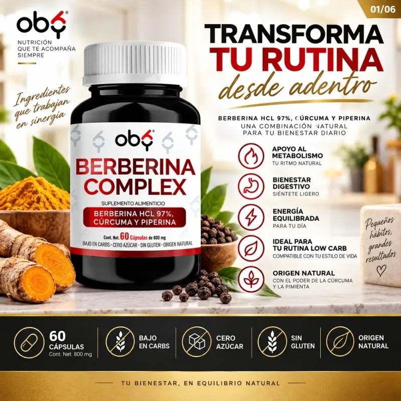 OBG - Apoyo Nutricional 60 Capsulas 800mg Metabolismo Diario