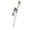 Trekking equipment, camping supplies, length-adjustable 3-stage hiking tools, folding hiking sticks Super black large