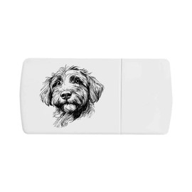 'Irish Doodle Puppy' Pill Box with Tablet Splitter (PI00032709)