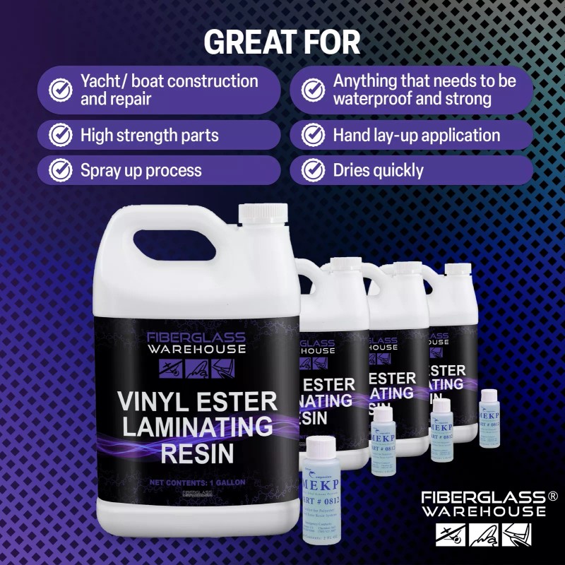 fiberglass warehouse Vinyl Ester Resin- 1 Gallon w/Catalyst