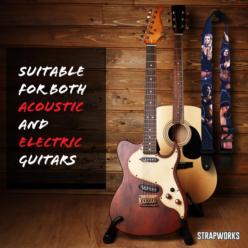 Killer-Q Guitar Strap - Stylish Straps for Electric and Acoustic