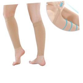 OATIPHO 1 Pair Medical Compression Socks for Sports and Casual Wear Mid Tube Elastic Leg Support Breathable Spandex Material Skin Color for Running Basketball Football