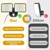 Rechargeable Motion Sensor Light, 2500LM&4000LM Dual Modes Rechargeable Outdoor Lights,