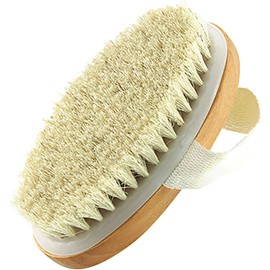 Nagoot 100% Natural Horse Hair Body Brush, No Handle, Wash Hands & Feet, Exfoliating Care, Beautiful Skin, Bath Brush for Women (White)