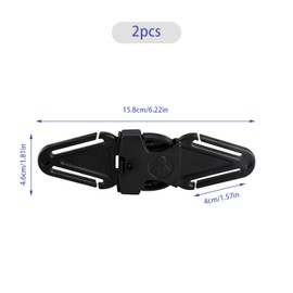 2 Pieces Car Seat Safety Clip for Child Seat Belt Harness- Durable Anti Escape Baby Car Strap Clips Easy to Install and Detach Portable Safety Strap Prevent Kids Taking Arms Out of Car Seat