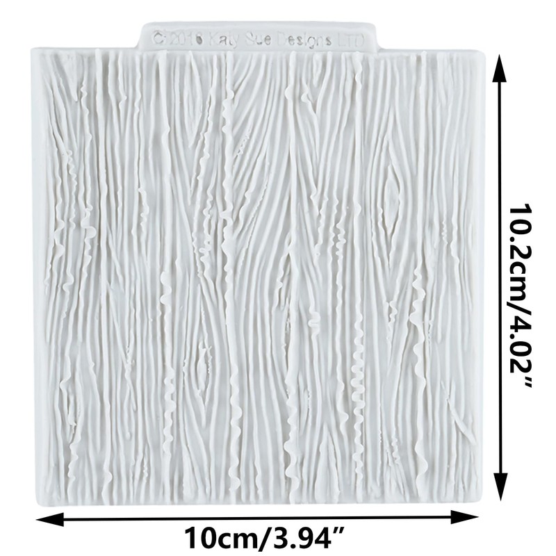 TAOXIBEI Bark Texture Polymer Clay Molds Tree Bark Texture Silicone