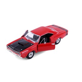 Showcasts 1969 Coronet Super Bee Hardtop Muscle Car, Red 77315R - 1/24 Scale Diecast Model Car