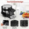 Cnydltt Double Waffle Maker, 1400W Rotating Belgian Waffle Iron with