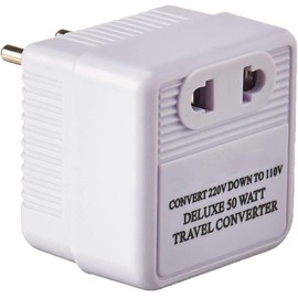 International 50 Watt Step Down Converter - International Travel Converter - 220-240 V to 110-