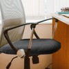 Luckious Black Waterproof Office Chair Cover,Stretch Chair Cover Protector,Removable Washable