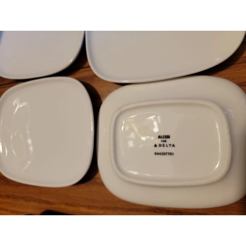 DELTA AIRLINES First Class ALESSI small Salad appetizer Plates 5"
