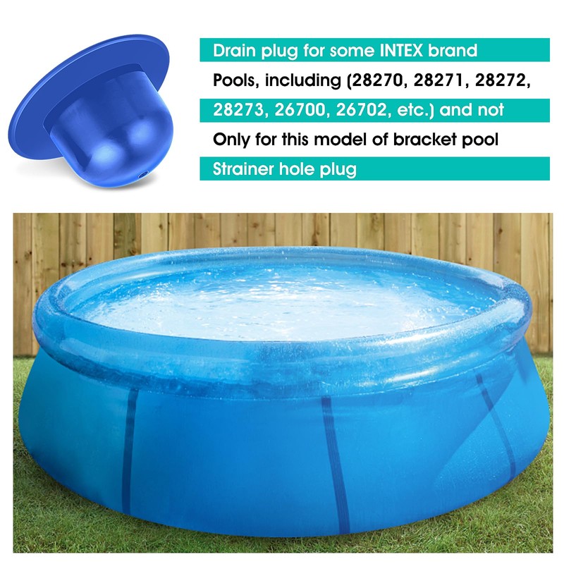 4 Pack Swimming Pool Wall Plugs Replacement Fitting - Above