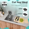TerraStrike Bamboo Cutting Board Set with Knife Sharpener – Thick