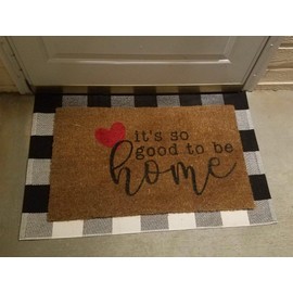It's so Good to be Home Doormat Modern Doormat Housewarming Gift Indoor Outdoor Welcome Mat Funny Cute Door mat Housewarming Gift Indoor Outdoor Bathroom Door mat 20x32 Inches
