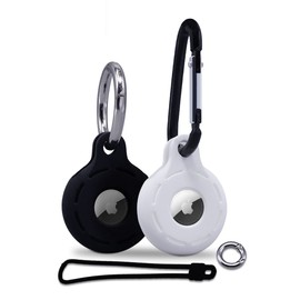 Air Tags-2 Pack Washable, Shockproof, Dustproof, Scratch Resistant Holders | Easy to Clean Protective Case with Accessories for Wallet, Luggage, Cat, Dog Colar, Pets and Key Finder | 2 Colors