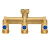 Brass Garden Hose Splitter, 3 Way Hose Splitter, Outdoor Hose