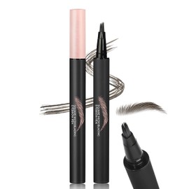 Erinde Liquid Microblading Eyebrow Pen For Women, Waterproof Long - Lasting Smudge Proof, Angled Brow Definer, Filler Dye Eye Brow Pencil Thin Hair Like stroke for shaping, Multi-Use for Eyebrows