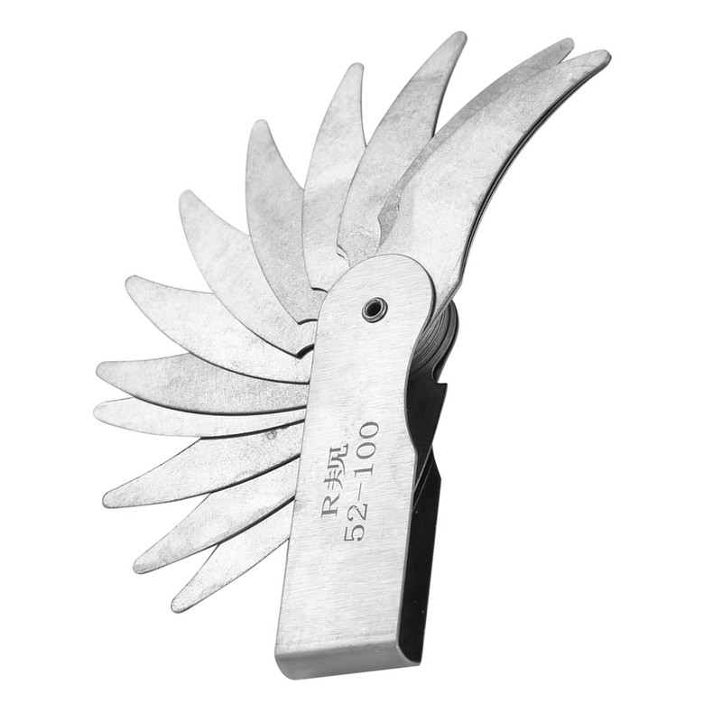 Stainless Steel Radius Fillet Gauge External Internal Concave Convex Measuring