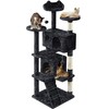 Topeakmart 61in Cat Tree for Indoor Cats, Cat Tower with