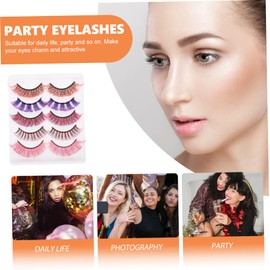 FOMIYES Curl Eyelashes Mixed Pack Soft Lightweight False Lashes for Stunning Eye Makeup for Daily Wear Natural Look and Reusable