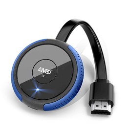 Wireless HDMI Transmitter, AIMIBO 5G HDMI Wireless Extender Streaming 4K Media Video/Audio/File for Phone, Laptop, Camera, Cable Box, Netfix, to HDTV, Monitor, Projector, 165FT, blue