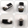 10 Pack Pluggable LED Wire Connectors, 2 Pin Double-Wire Plug-in