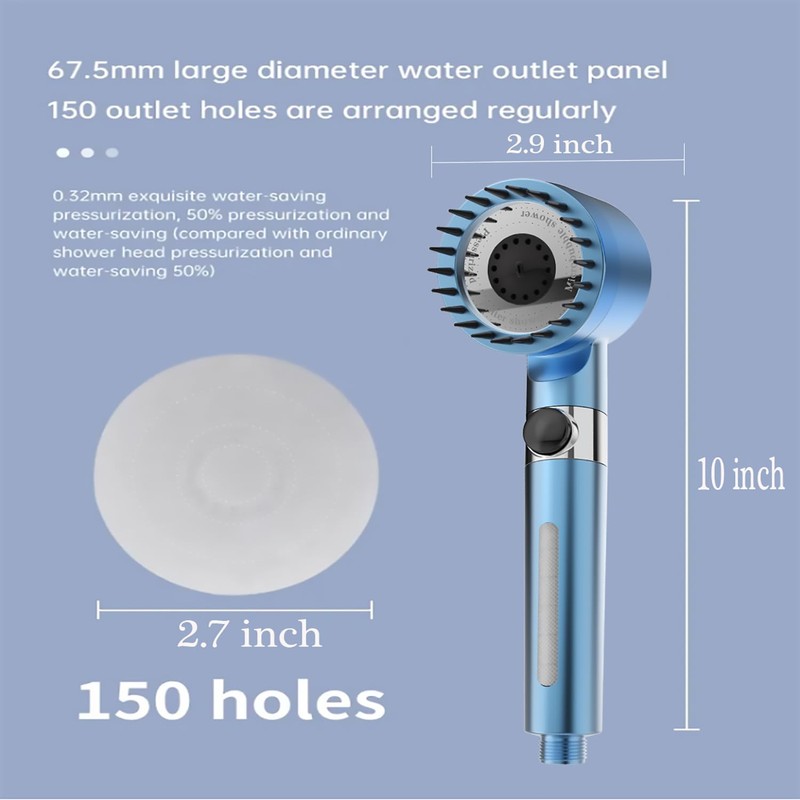 Shower Head with Handheld,Filtered Shower Heads High Pressure, High Flow